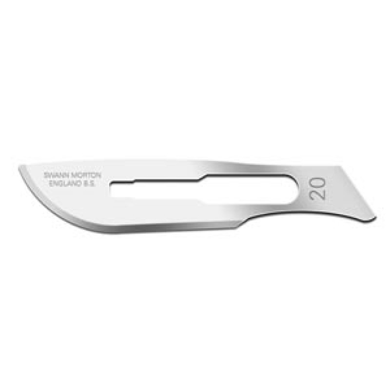 Cincinnati Surgical Company 00SM20 Blade, Swann Morton, Carbon Steel, Size 20, Sterile, 100/bx (DROP SHIP ONLY)
