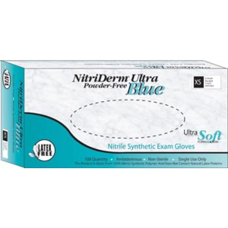Innovative Healthcare Corp., Inc. 157050 Gloves, Exam, X-Small, Nitrile, Chemo Tested, Non-Sterile, PF, Textured, Blue, 100/bx, 10 bx/cs (96 cs/plt)