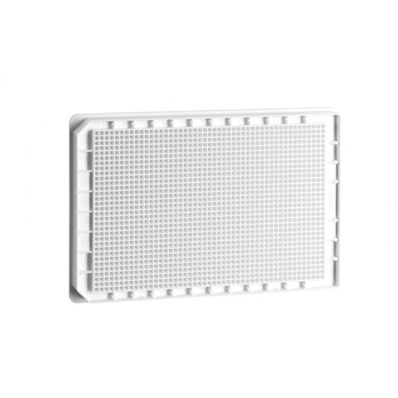 1536W HiBase Non-binding Plate, PS, Flat Bottom, White