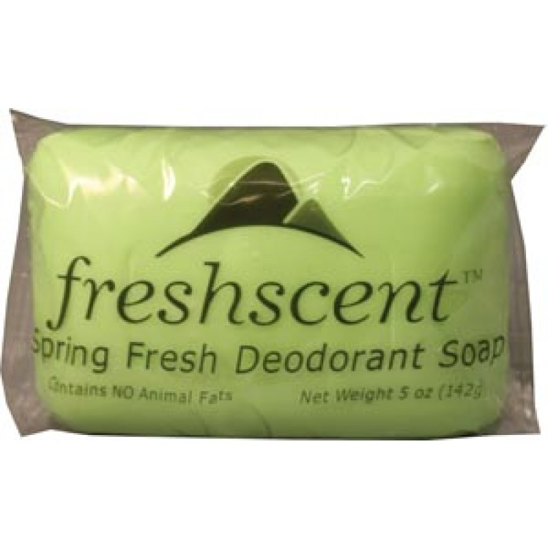 New World Imports SDS5 Soap, Spring Fresh Deodorant Scent, 5 oz Bar, Vegetable Based, Individually Wrapped, 72/cs