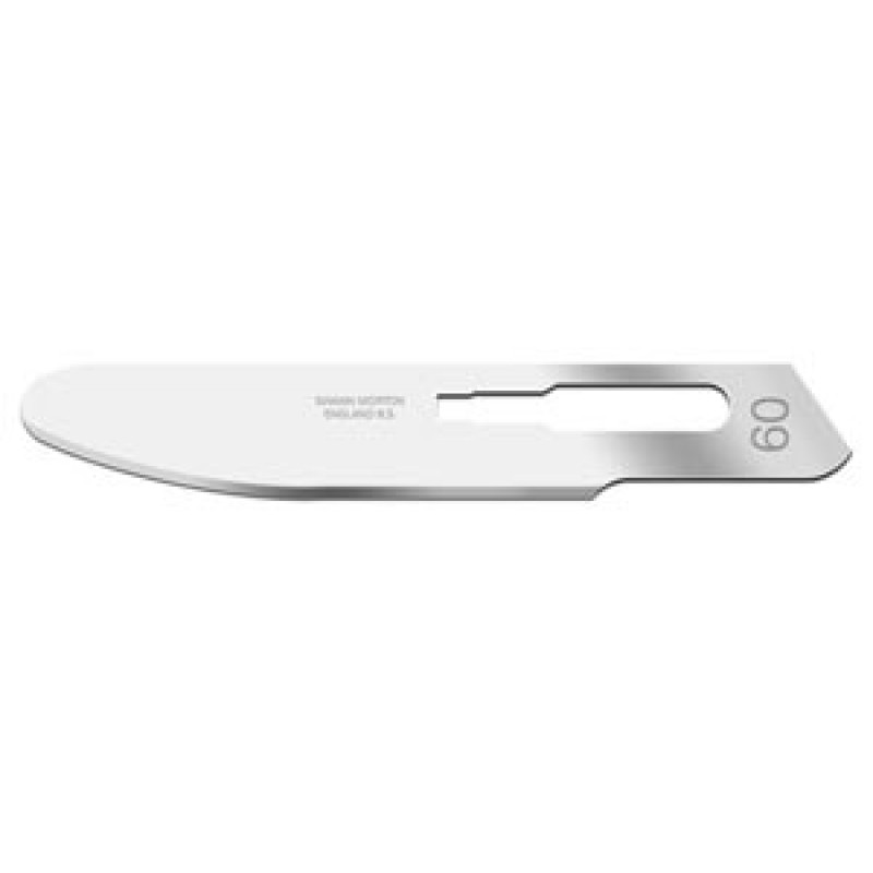 Cincinnati Surgical Company 02SM60B Blade, Swann Morton, Carbon Steel, Size 60b, Non-Sterile, 50/bx (DROP SHIP ONLY)