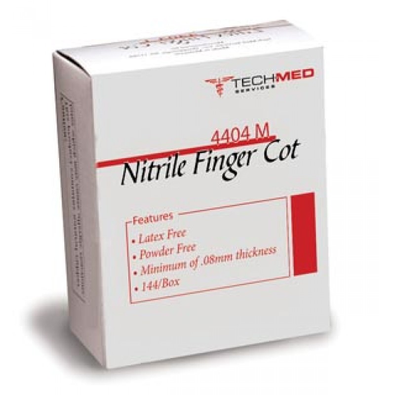 Dukal Corporation 4404M Nitrile Finger Cots, Medium, 144/bx