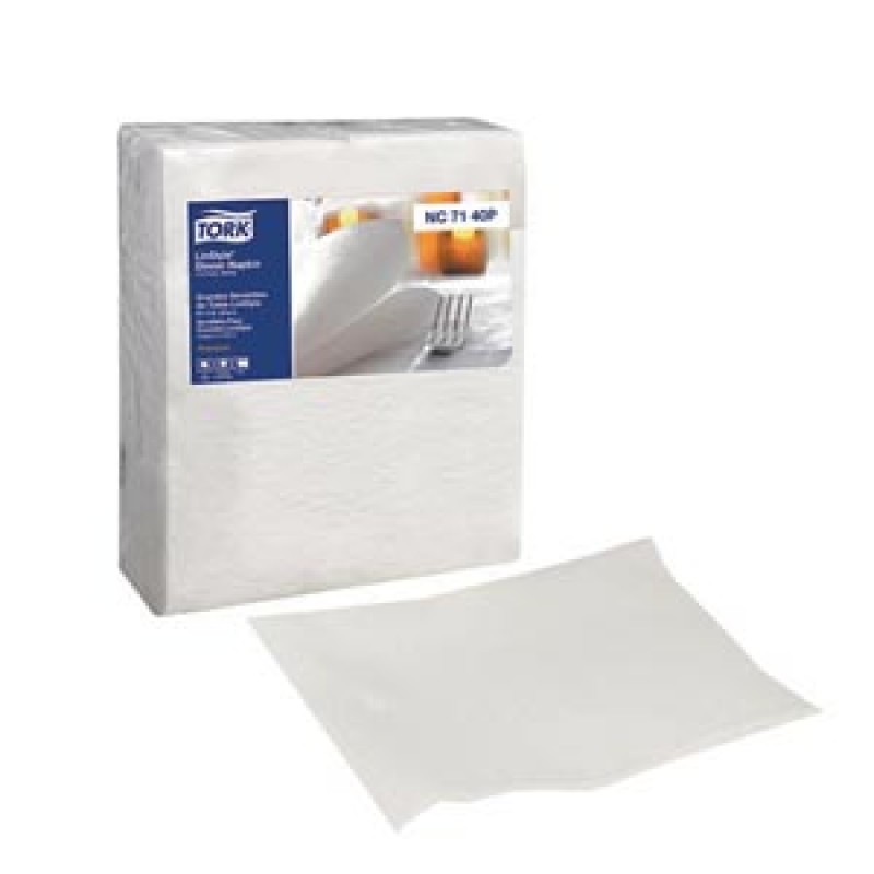 Essity Professional Hygiene North America, LLC NC7140P Dinner Napkin, 1/4 Fold, Premium, White, 1-Ply, 17" x 16.3", 60/pk, 6 pk/cs (88 cs/plt)