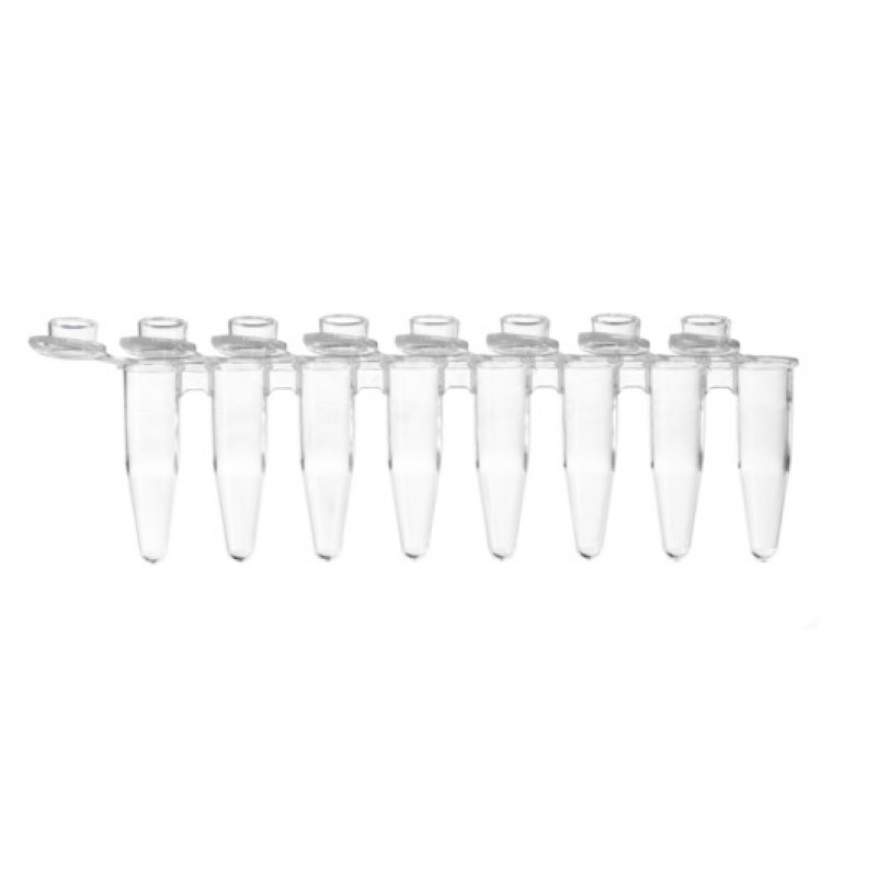 Sapphire PCR 0.2ml strips, standard clear, individual attached optical caps for Real Time PCR