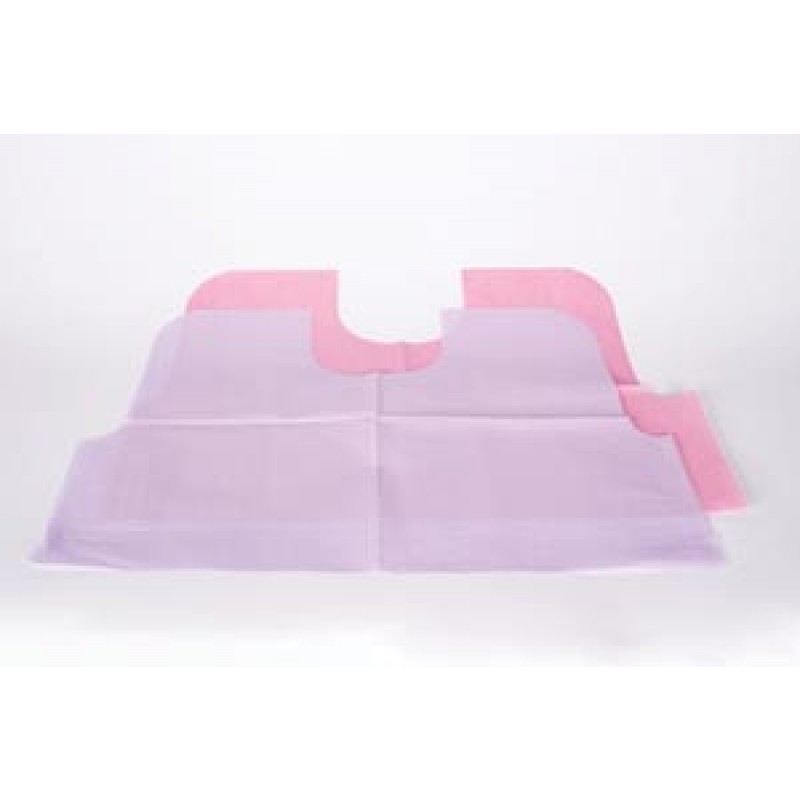 TIDI Products, LLC 917483 Bib, Endo, Waist-Length, Contour Neck, T/P/T, 29" x 21",  Blue, 100/cs (72 cs/plt)