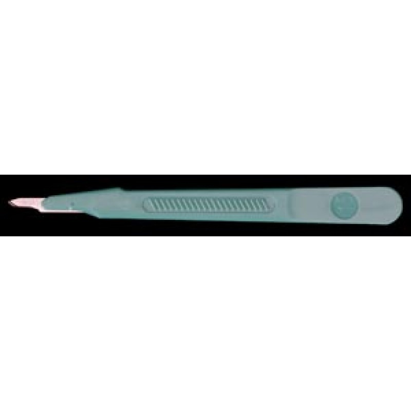 Cincinnati Surgical Company 92415 Scalpel, Stainless Steel, Size 15, Green Handle, Disposable, Sterile, 10/bx (DROP SHIP ONLY)