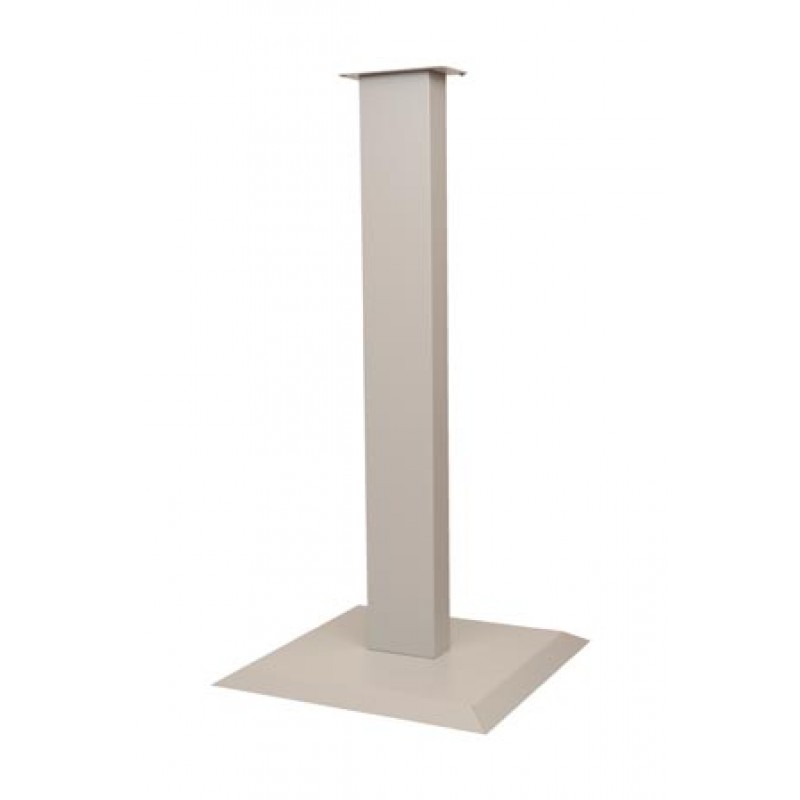 Bowman Manufacturing Company, Inc. KS010-0412 Floor Stand, All Steel, Holds a Variety of Respiratory Hygiene Stations, Assembly Hardware Included, Quartz Powder Coated Steel, 18"W x 36 1/16"H x 18"D (Made in USA)