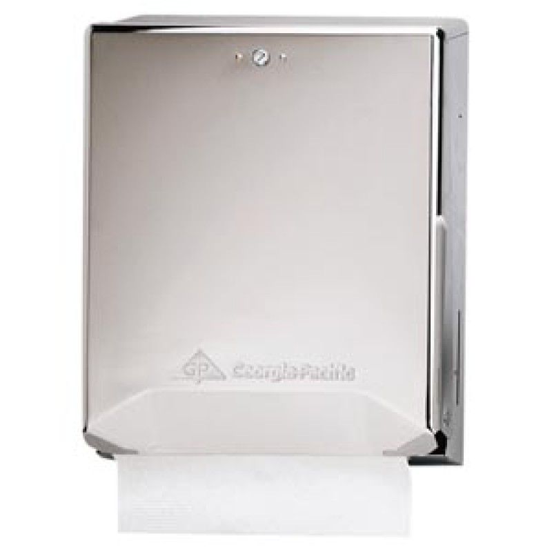 Georgia-Pacific Consumer Products 56620 Chrome Combination C-Fold/ Multifold Paper Towel Dispenser, 11¾"W x 4.38"D x 15½"H, 1/cs (DROP SHIP ONLY)