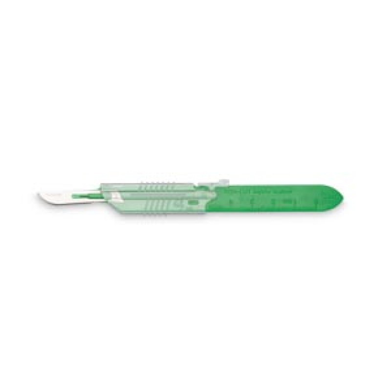 Myco Medical RCRSS10 Scalpel, Retractable Sheath, with Technocut Premium Blade #10, Sterile, 10/bx
