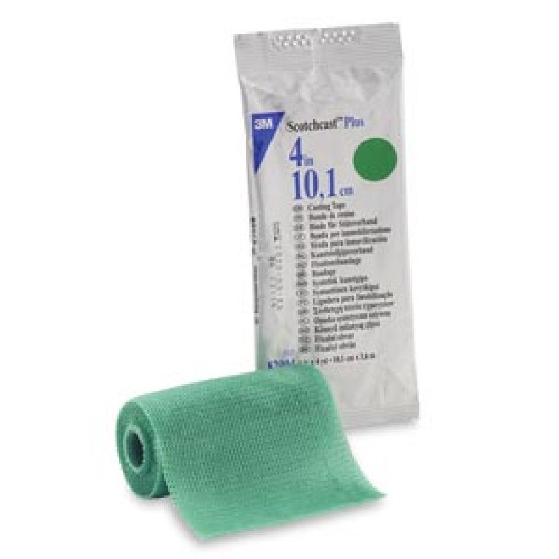 3M Health Care 82004G Plus Casting Tape, 4" x 4 yds, Green, 10/cs (Continental US+HI Only)