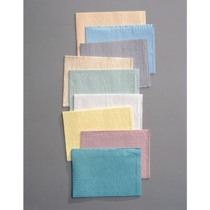 TIDI Products, LLC 917407 Towel, 3-Ply Tissue & Poly, Beige, 13" x 18", 500/cs