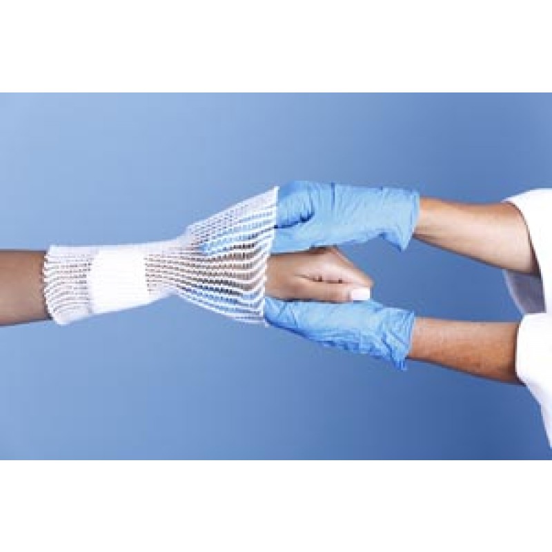 Medi-Tech International Corp S03 Original Spandage Tubular Retainer Net, Latex-Free, 25yds Stretched, Average Hand, Multiple Fingers, Lower Arm, Wrist, Ankle, Size 3