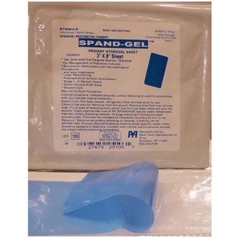 Medi-Tech International Corp SPHSA3 Spand-Gel Hydrogel Dressing Sheet, Sterile, 3"x8", 30/cs