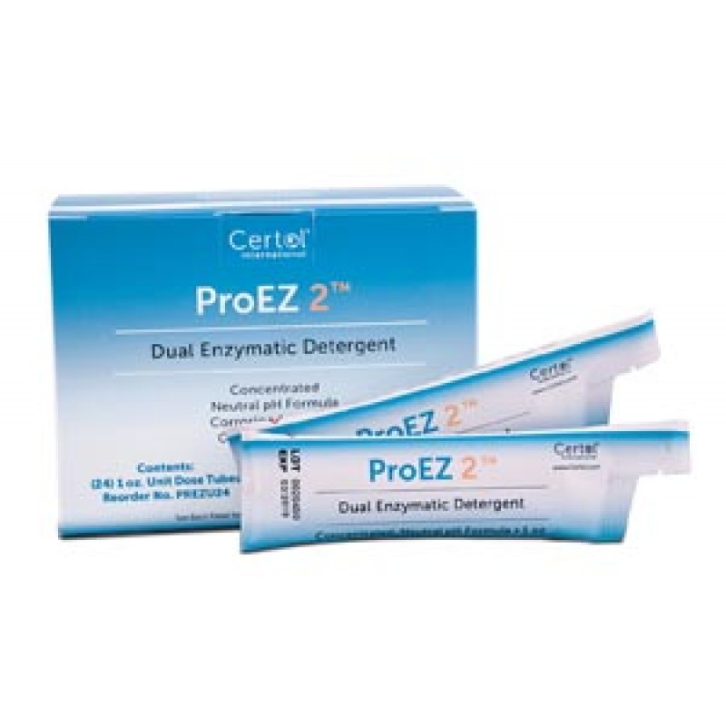 MicroCare, LLC PREZU24 Dual Enzymatic Detergent Concentrate, 1 oz Unit Dose Tubes, 24/bx, 6 bx/cs