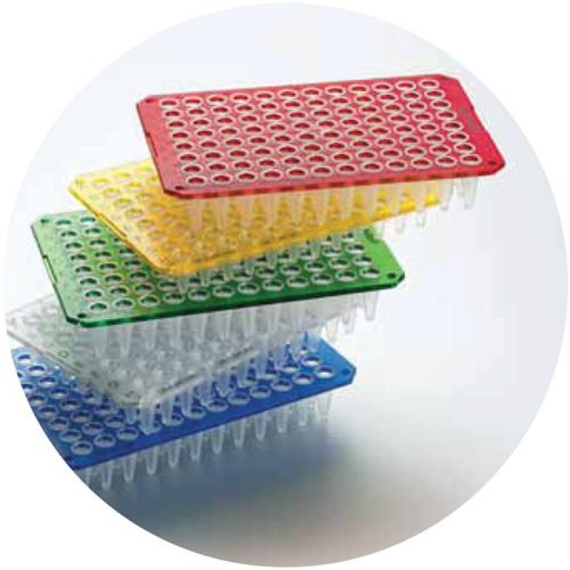 twin.tec PCR Plate 96, unskirted low profile divisible, blue