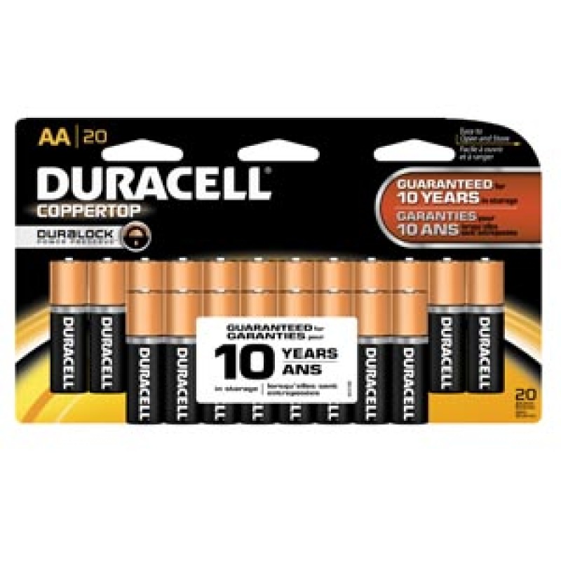 Duracell MN1500B20 Battery, Alkaline, Size AA, Doublewide, 20/pk 12pk/cs (UPC# 004133301348) (Products are not for Private Household Markets; Products cannot be sold on Amazon.com or any other 3rd party site)