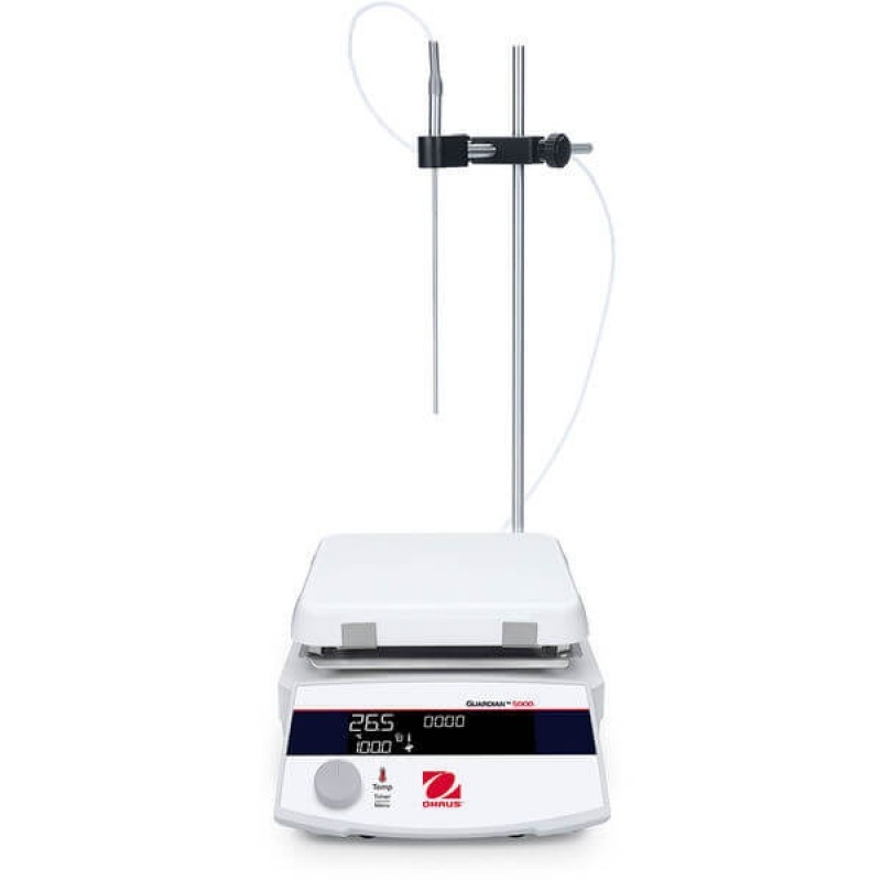 OHAUS Hotplate, 30981780, e-G52HP07C 115V AM -K1, Guardian™ 5000, 7 in x 7 in