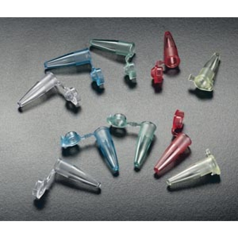 Simport Scientific T325-1G Reaction Tube, 200ul Green, Dome Top & Contamination Shield, 1000/pk