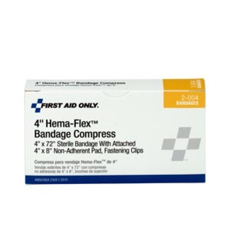 Hygenic/Theraband 2-004-001 Hema-Flex Bandage, 4", Compress, 1/bx (DROP SHIP ONLY - $150 Minimum Order)