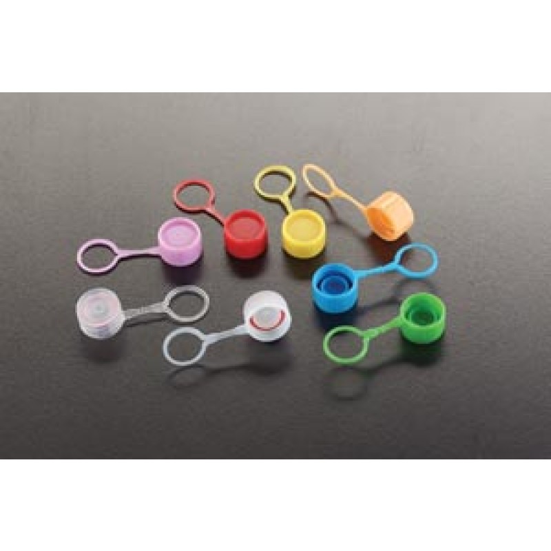 Simport Scientific T340WLSL Caps, Lip Seal & Loop, White, 1000/cs