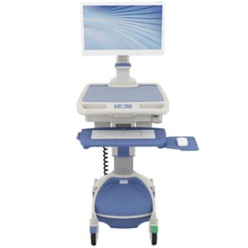 TouchPoint Medical, Inc. TPM-Q-17539-REV1 AccessPoint Cart, Includes: Single Monitor Ready, Li-Nano, Electronic Lift, Keypad Control, 12 ft Coiled Power Cord (NEMA 5-15p Upgrade), Electronic and VESA Mount Signature Pads, Mini Computer (PC+B221, HP ProDes