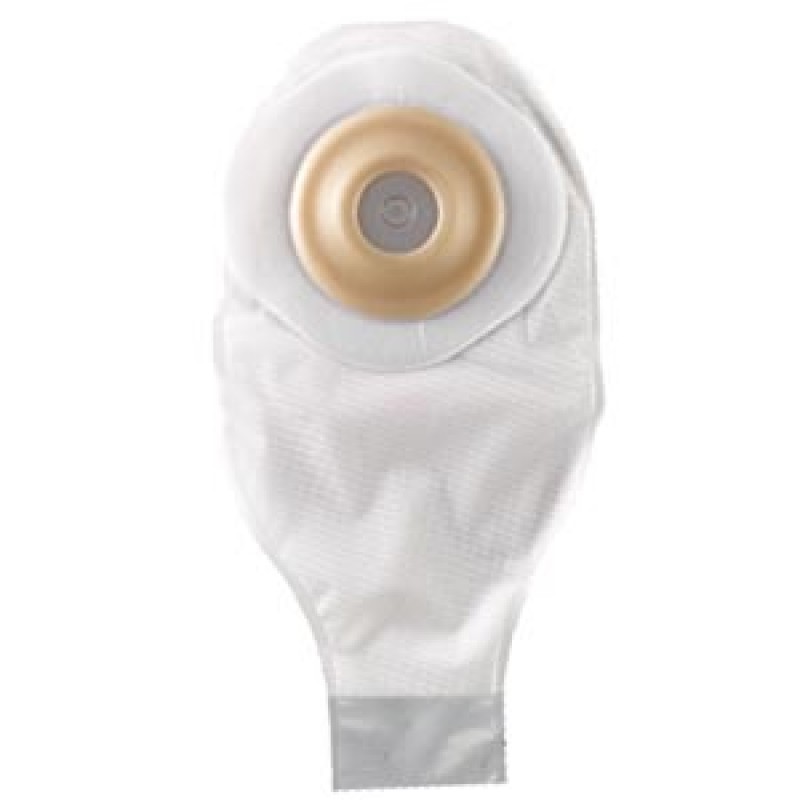 Convatec 175777 One-Piece Drainable Pouch with Pre-Cut Durahesive Skin Barrier, Tape Collar, 12" Pouch with 1-Sided Comfort Panel, Tail Clip, Transparent, 3/4" Stoma Opening, 5/bx (Continental US Only)