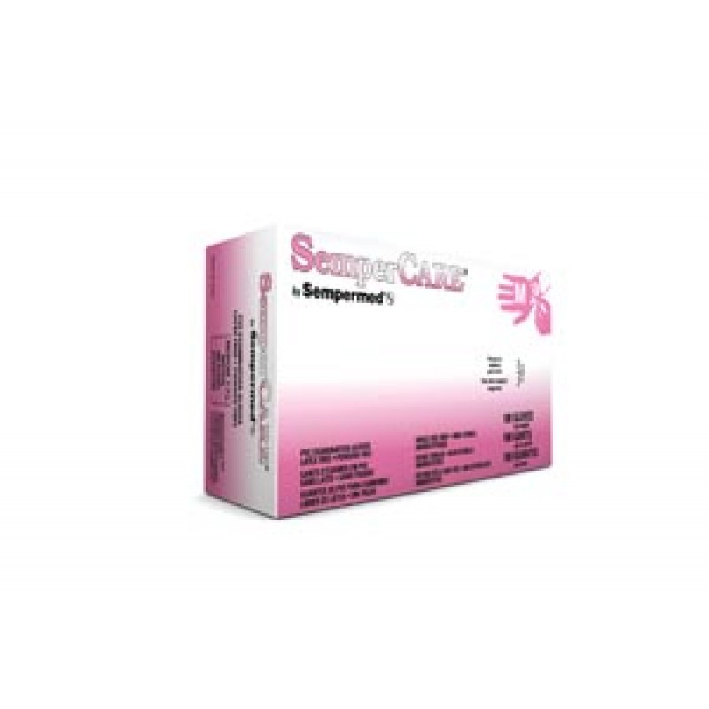 Sempermed USA SCVNP103 Exam Glove, Vinyl, Smooth, Medium, Powder Free (PF), Beaded Cuff, Ambidextrous, 100/bx, 10 bx/cs (60 cs/plt)