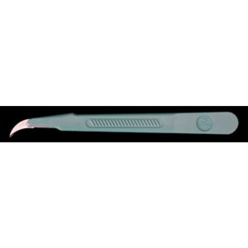 Cincinnati Surgical Company 92412 Scalpel, Stainless Steel, Size 12, Green Handle, Disposable, Sterile, 10/bx (DROP SHIP ONLY)
