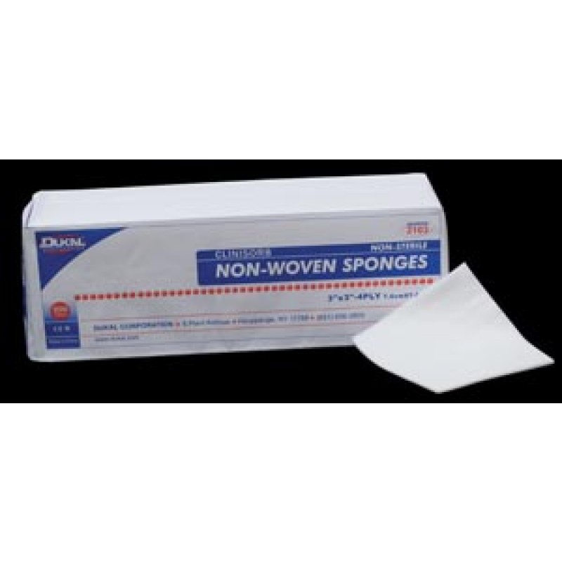 Dukal Corporation 2102 Gauze Sponge, 2" x 2", Non-Sterile, 4-Ply, 200/bg, 20 bg/cs (100 cs/plt)