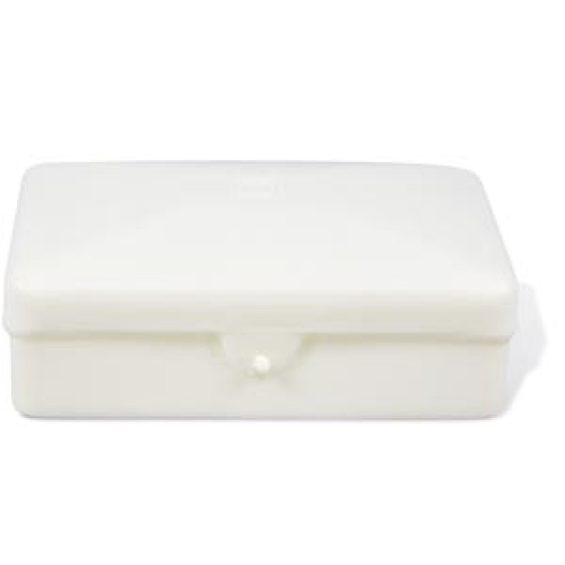 Dukal Corporation SB01 Soap Box, Plastic with Hinged Lid, Ivory, Holds Up to #5 Bar, 1/pk, 100/cs