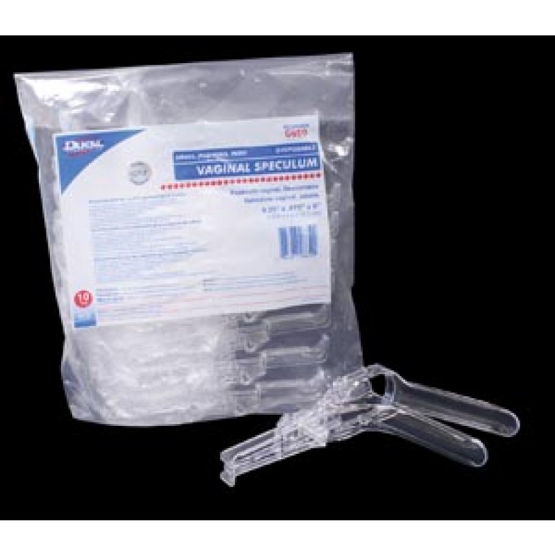 Dukal Corporation 6650 Vaginal Speculum, Small, Disposable, 10/bg, 10 bg/cs
