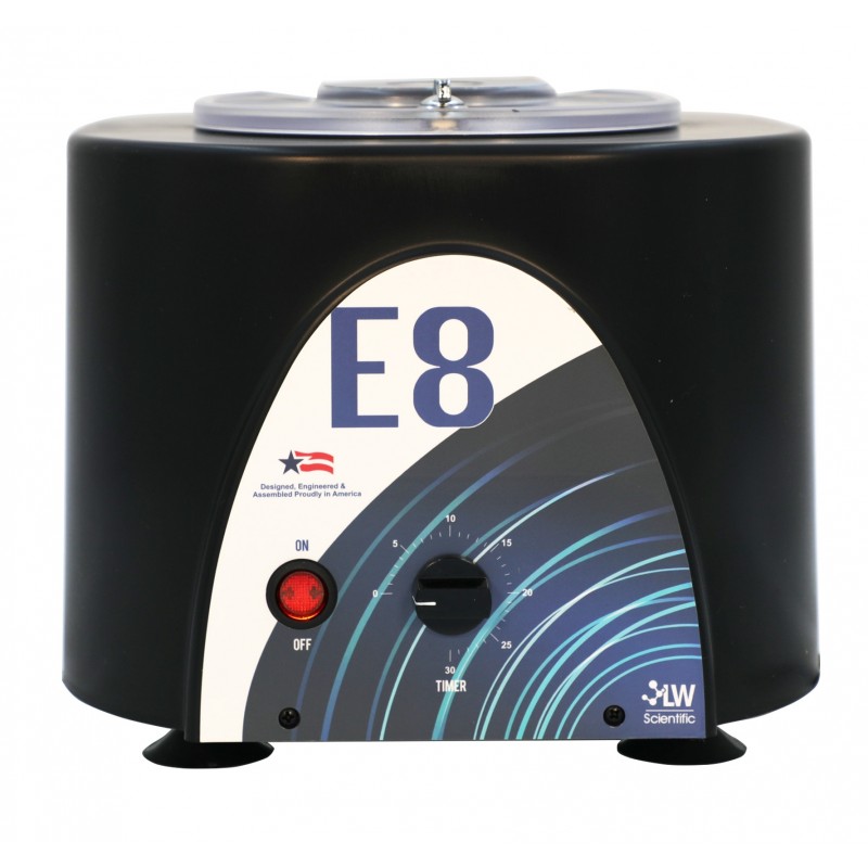 E8C-U8AF-1503, USA E8 Centrifuge, Fixed Speed, 8-Place, 3-15mL, Angled, Timer, 3500 RPM, 90-240V, LW Scientific