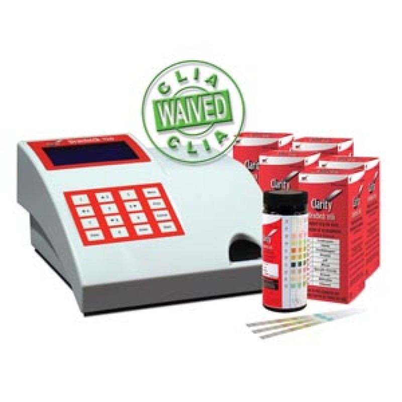 Clarity Diagnostics, LLC DTG-UAPROMO5 Clarity Urocheck 120 Analyzer, (5) Bottles of Clarity 10SG Strips, FDA Cleared, CLIA Waived, 1/bx (DROP SHIP ONLY)