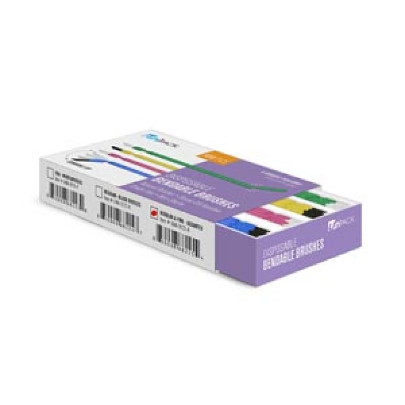 Dukal Corporation UMA-9121-F Bendable Brushes 6" Fine, White Bristle, 100/bx