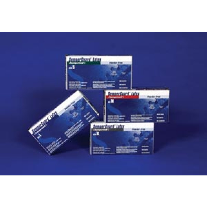 Sempermed USA INDPFT104 Glove, Disposable, Latex, Large, Powder Free (PF), Beaded Cuff, Ambidextrous, 100/bx, 10 bx/cs