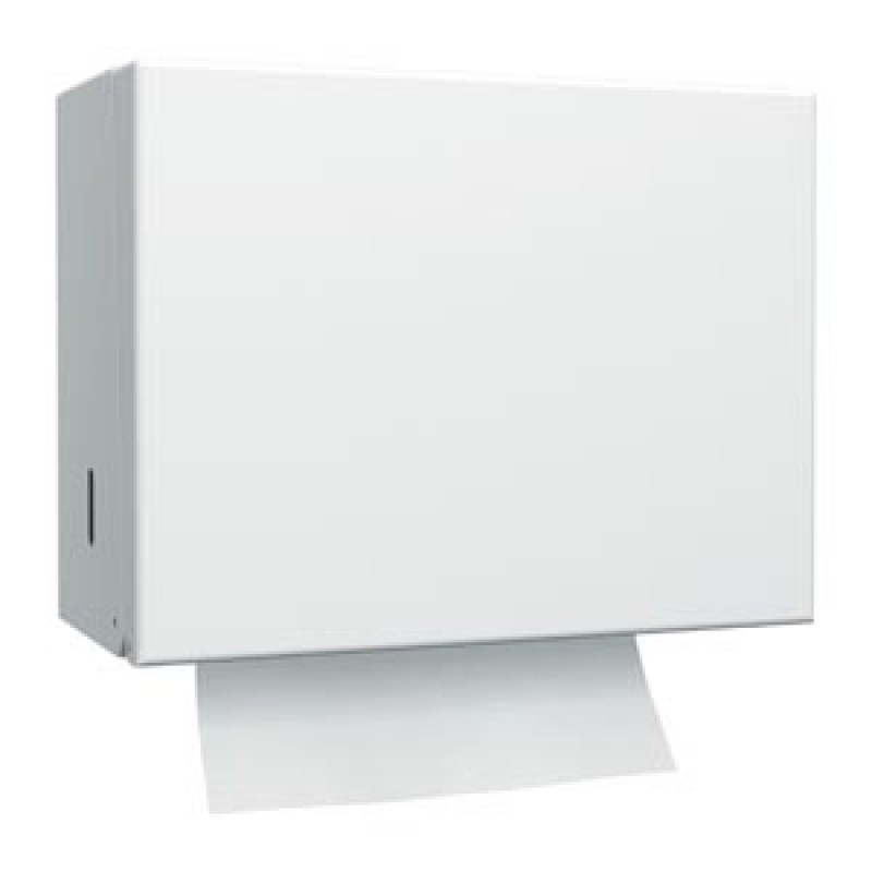 Essity Professional Hygiene North America, LLC 70WM1 Hand Towel Dispenser, Singlefold, Universal, White, H22, Metal, 9.3" x 11.8" x 5.8" (280 cs/plt)