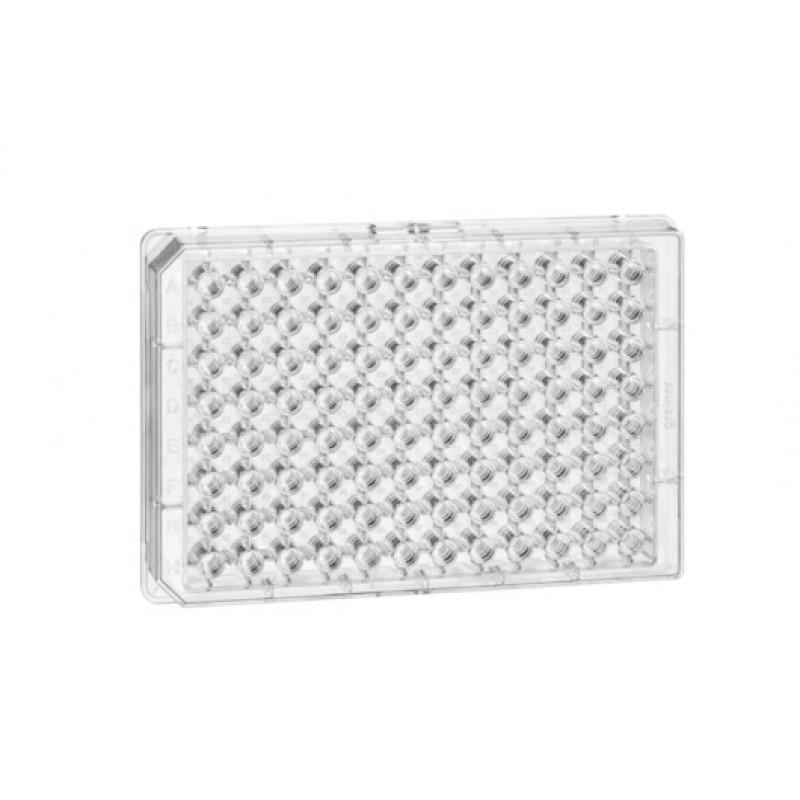 96W Half Area MICROLON® 200 Plate, PS, Medium Binding, Flat Bottom, Chimney Style, Clear