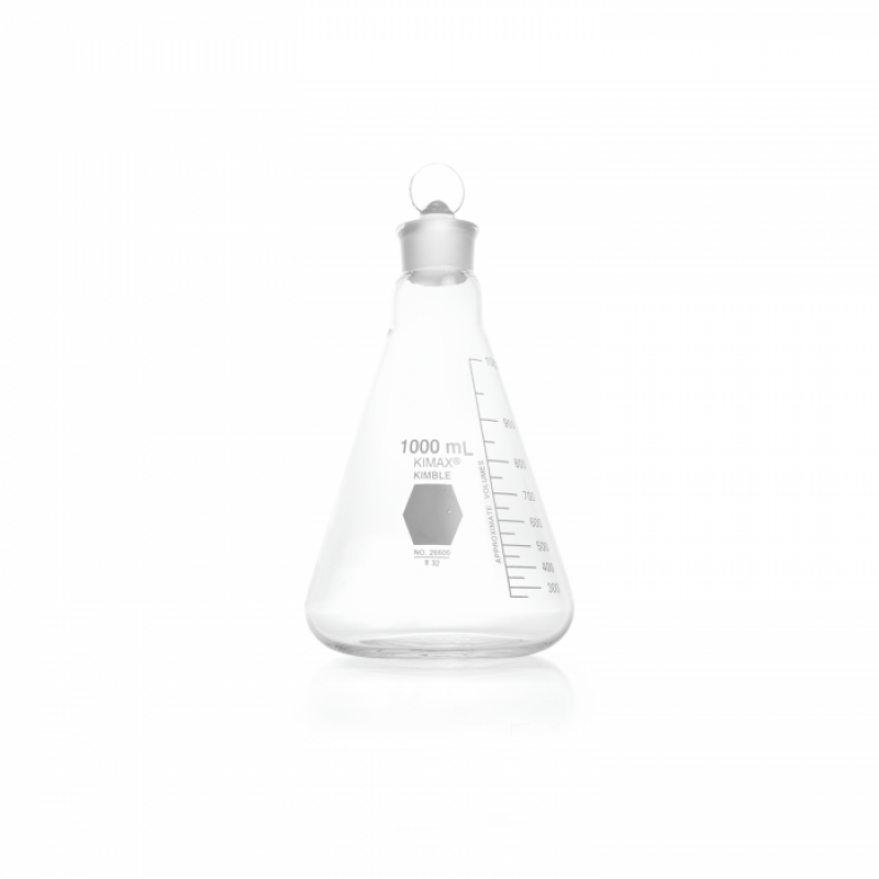 KIMBLE® 26600-1000 KIMAX® Erlenmeyer Flask, 1000 mL