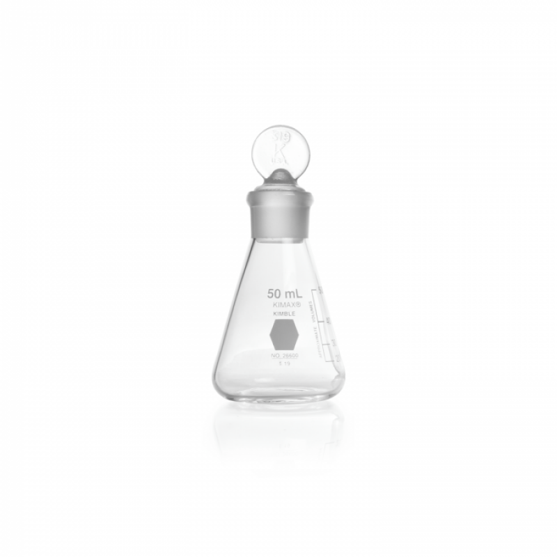 KIMBLE® 26600-50 KIMAX® Erlenmeyer Flask, 50 mL