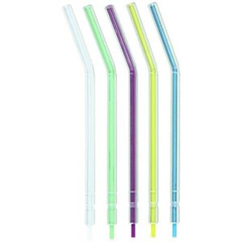 Dukal Corporation UAT-9053 Color-Brite Air/Water Syringe Tips, Disposable, Assorted Colors, 250/bg