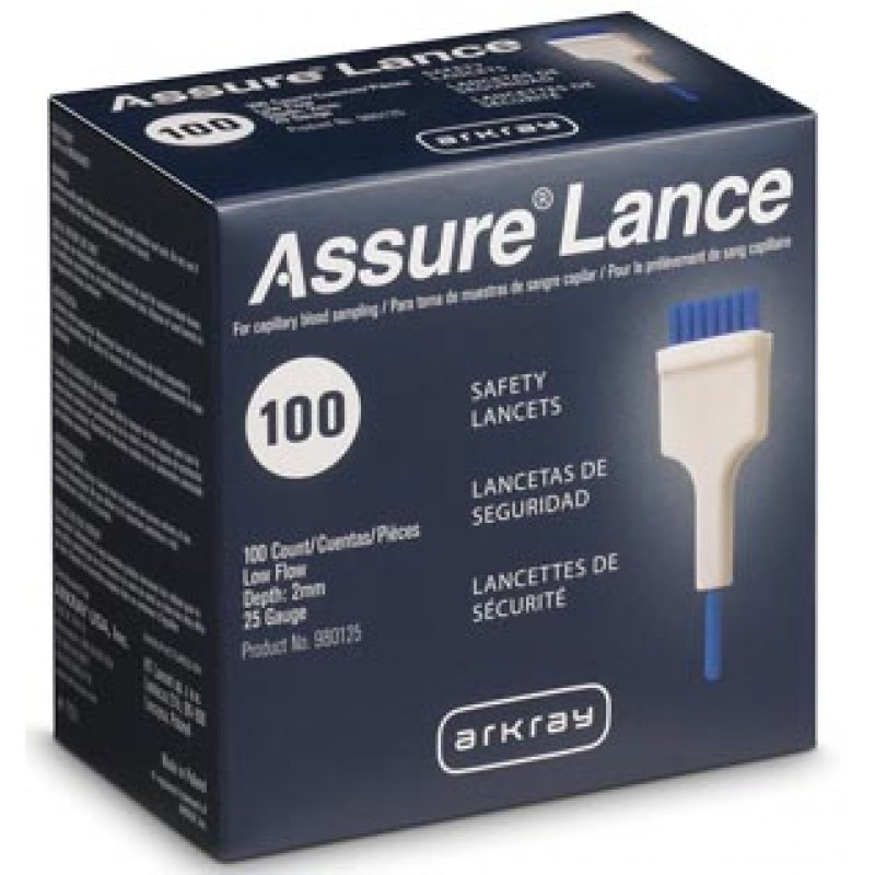 Arkray USA, Inc. 980125 Low Flow 25G Lancets x 2mm, 100/bx (US Only)