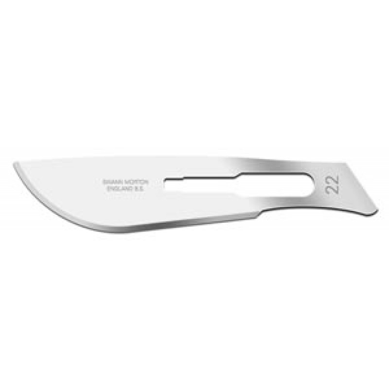 Cincinnati Surgical Company 01SM22K KLEEN BMS Safety Cartridge, Swann Morton, Stainless Steel, Size 22, Sterile, 50/bx (DROP SHIP ONLY)