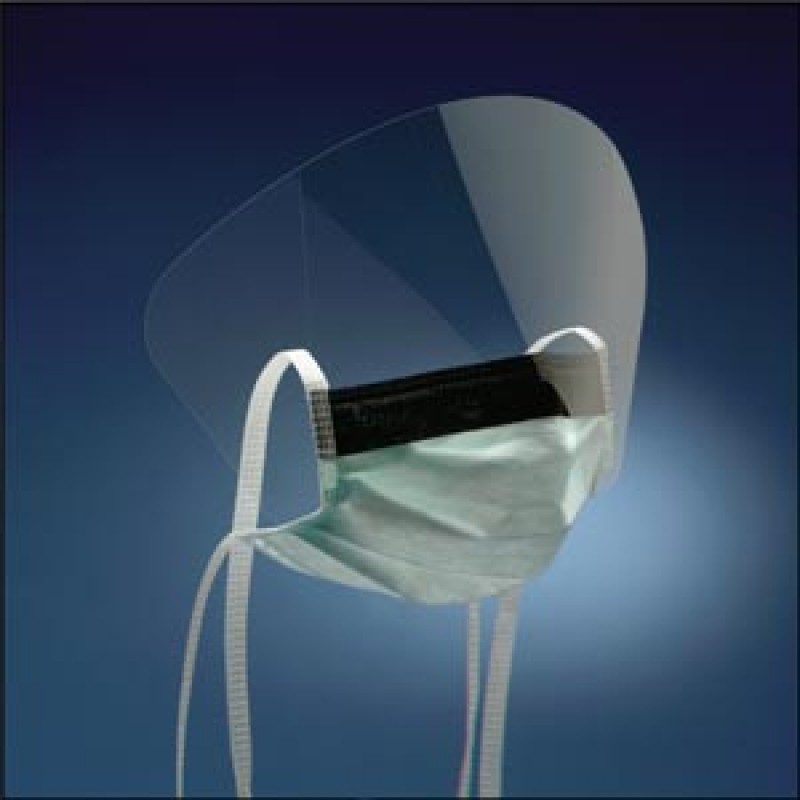 3M Health Care 1835FS High Fluid Resistant Surgical Mask with Face shield, Light Green, 50/bx, 6 bx/cs (Continental US+HI Only)