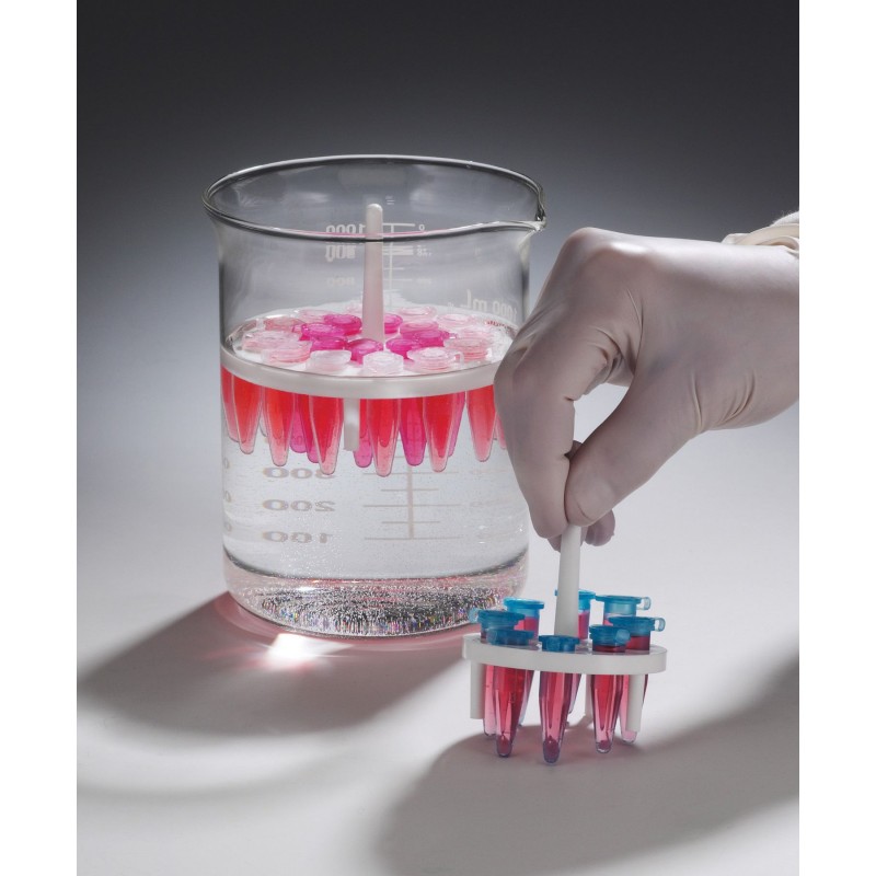 Bel-Art Round Microtube Floating Rack, 8-Well, Fits 1.5 mL Tubes, For 400mL Beaker