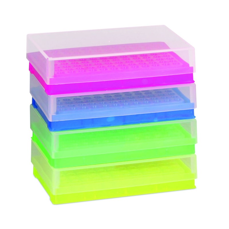 Bel-Art 96-Well PCR Rack, Fits 0.2mL Tubes, Pink