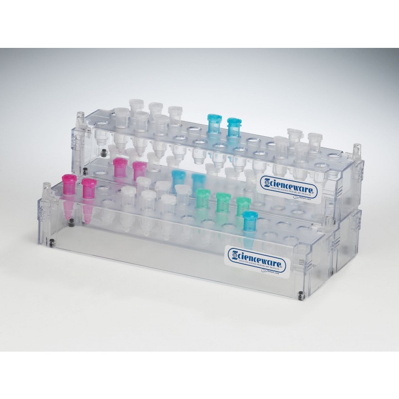 Bel-Art Connecting Microtube Rack, 24-Well, Fits 0.5 mL Tubes