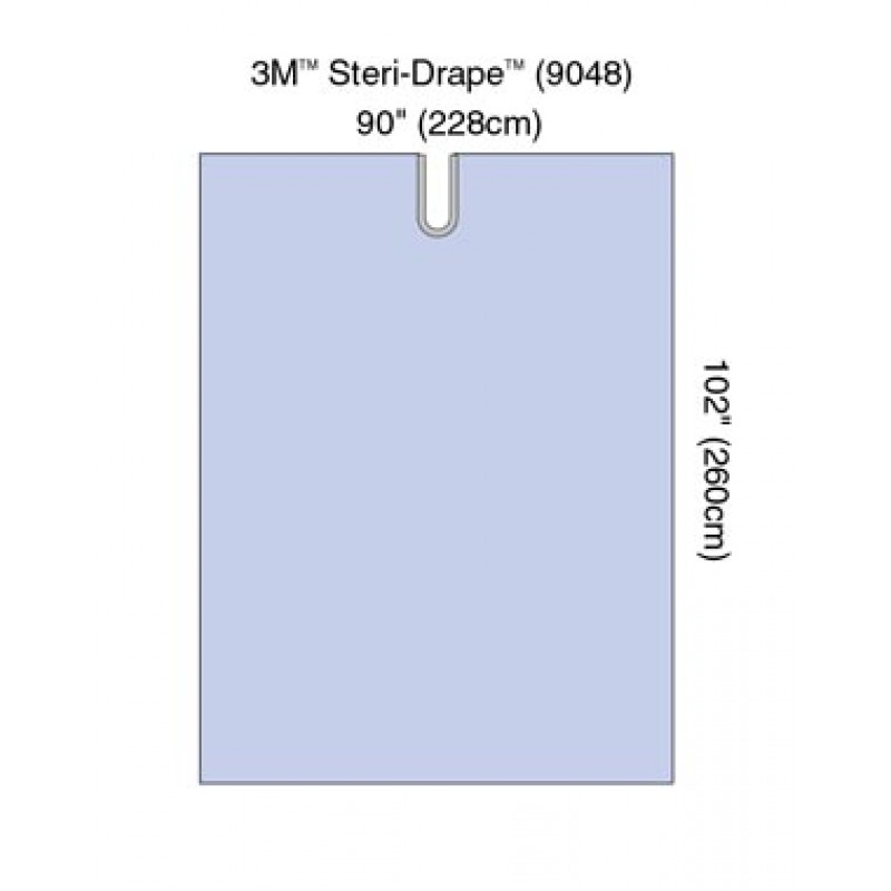 3M Health Care 9048 Steri-Drape Adhesive Split Sheet, 90" x 102", Absorbent Impervious Material, 15/bx, 2 bx/cs (Continental US+HI Only)
