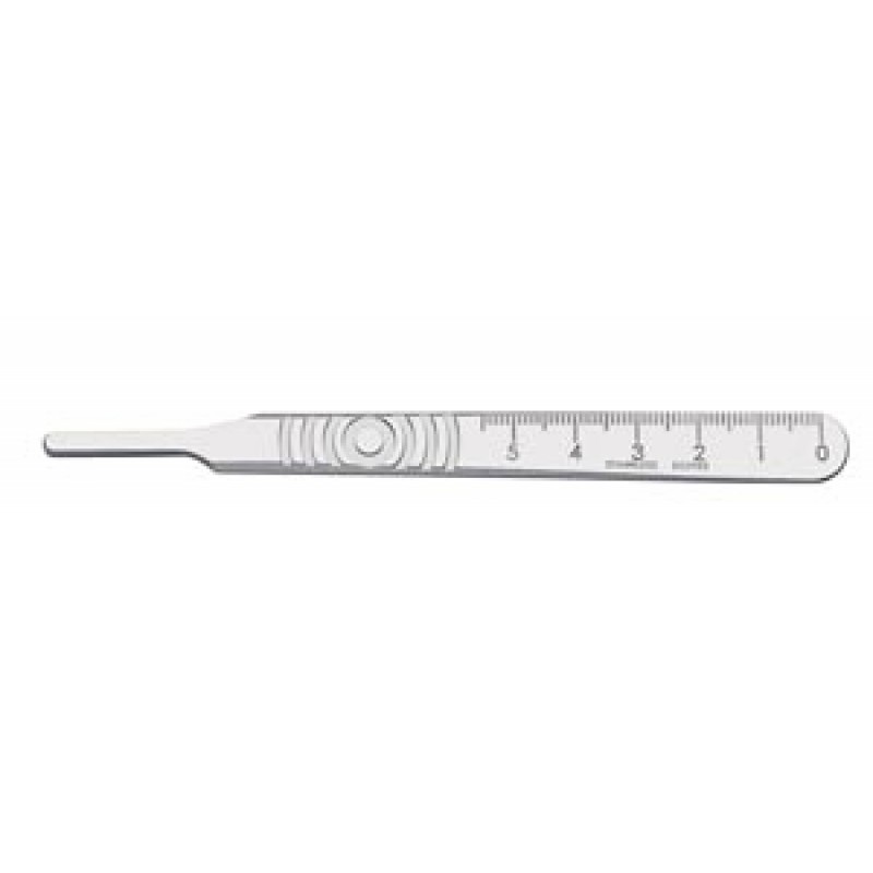 Cincinnati Surgical Company 074S Surgical Handle, Stainless Steel, Fits Blades 18-27, UDI Compliant, Size 4 (DROP SHIP ONLY)