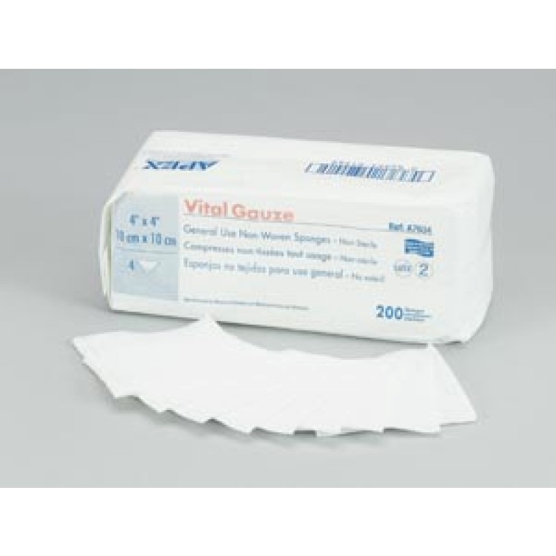AMD-Medicom A2337 Gauze Sponge, 4" x 4", 4-Ply, Sterile 2s, 50/pk, 24 pk/cs