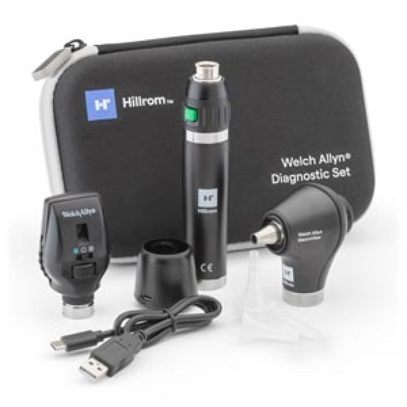 Hillrom 71-SM2LXU Diagnostic Set, Macroview Otoscope, 117 LED, Lithium-Ion (US Only) (Item is considered HAZMAT and cannot ship via Air or to AK, GU, HI, PR, VI)